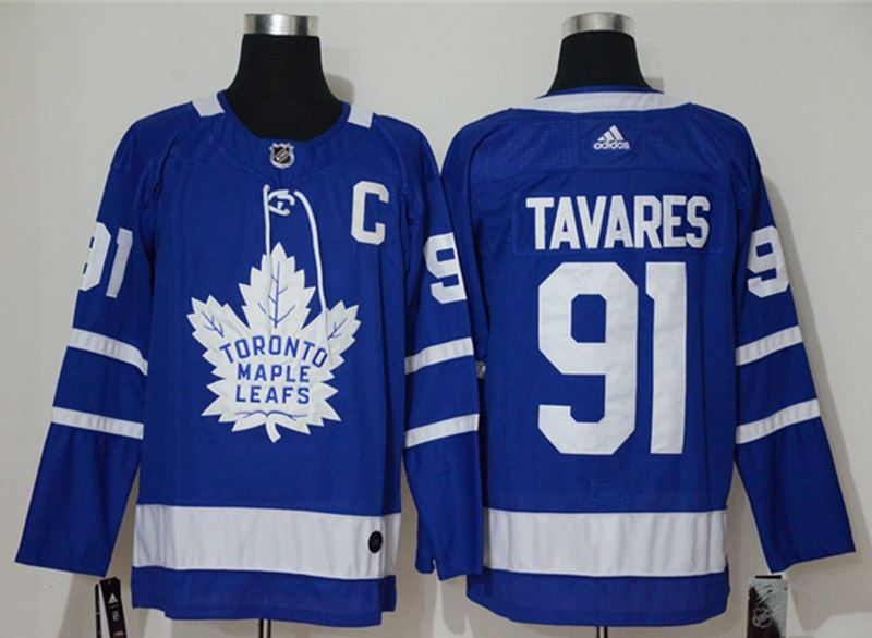 Womens Toronto Maple Leafs #91 John Tavares adidas Home Blue Player Jersey Womens Toronto Maple Leafs #91 John Tavares adidas Home Blue Player Jersey